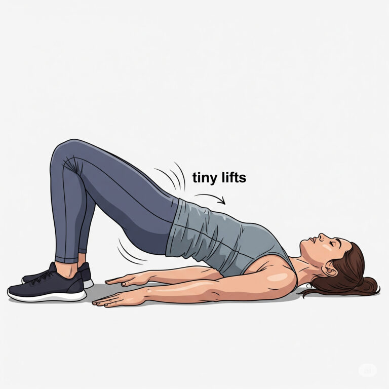 Glute Bridge with Tiny Lifts