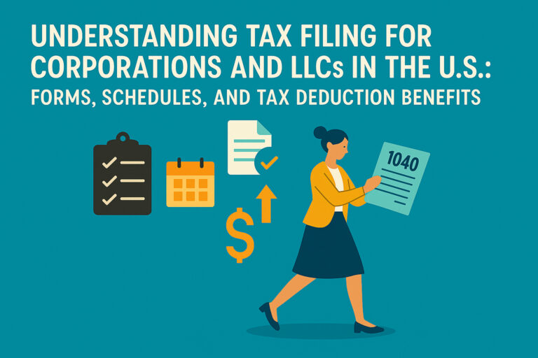 Understanding Tax Filing for Corporations and LLCs in the U.S.: Forms, Schedules, and Tax Deduction Benefits