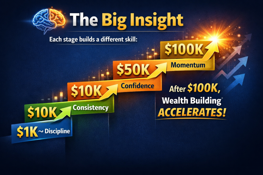 Wealth growth journey to $100K